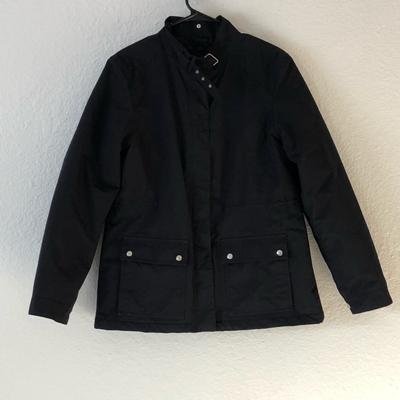 Lands End Black Jacket - Picture 2 of 7